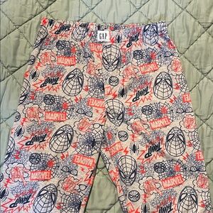 GAP Kids Spider-Man Graphic Pajama Pants - Red & Navy on Cream